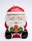 Ceramic Santa With Gingerbread Man Candy Jar, Home Décor, Gift for Her, Gift for Mom, Kitchen Décor, Christmas Décor